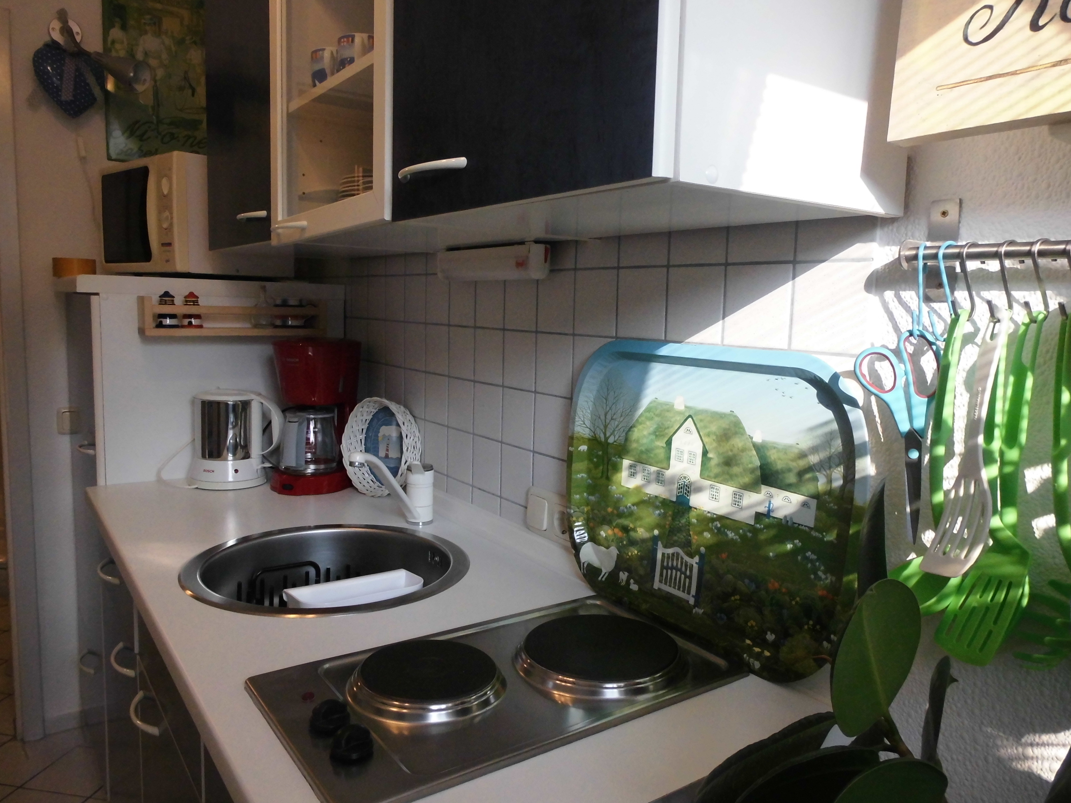 und mit Pott und Pann ausgestattet